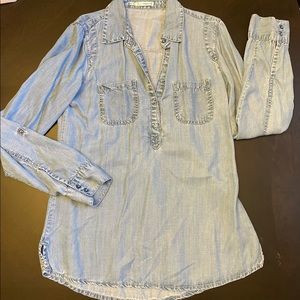 Maurices soft denim blouse